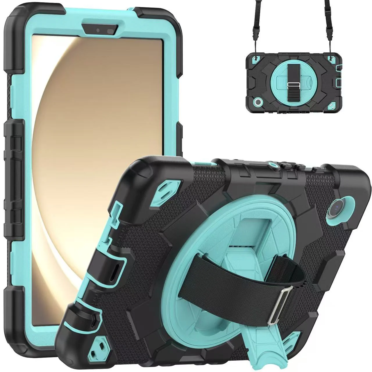 [Built-in Rotating Stand] Samsung Galaxy Tab A9 Plus 11’’ 2023 Silicone Full-cover Children's Drop-resistant Case - Image 11