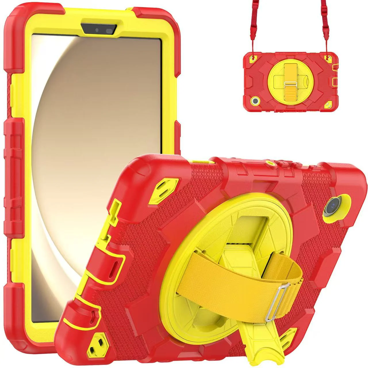 [Built-in Rotating Stand] Samsung Galaxy Tab A9 Plus 11’’ 2023 Silicone Full-cover Children's Drop-resistant Case