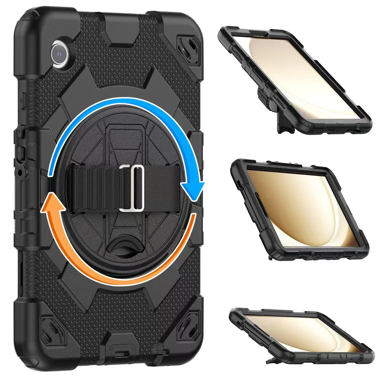 [Built-in Rotating Stand] Samsung Galaxy Tab A9 Plus 11’’ 2023 Silicone Full-cover Children's Drop-resistant Case - Image 3