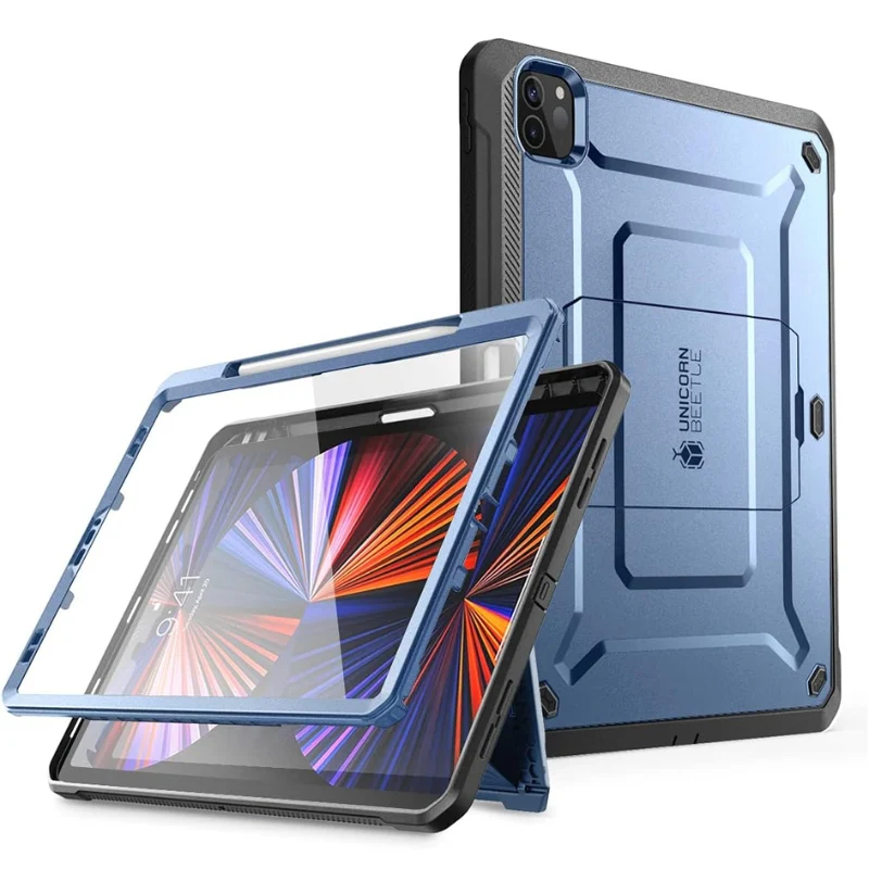 [Built-in Screen Protector & Stand][Pencil Holder] Apple iPad Pro 11 Inch 2022/2021/2020 SUPCASE Full-Body Cover Heavy Duty Rugged Protective Series Case - Image 8