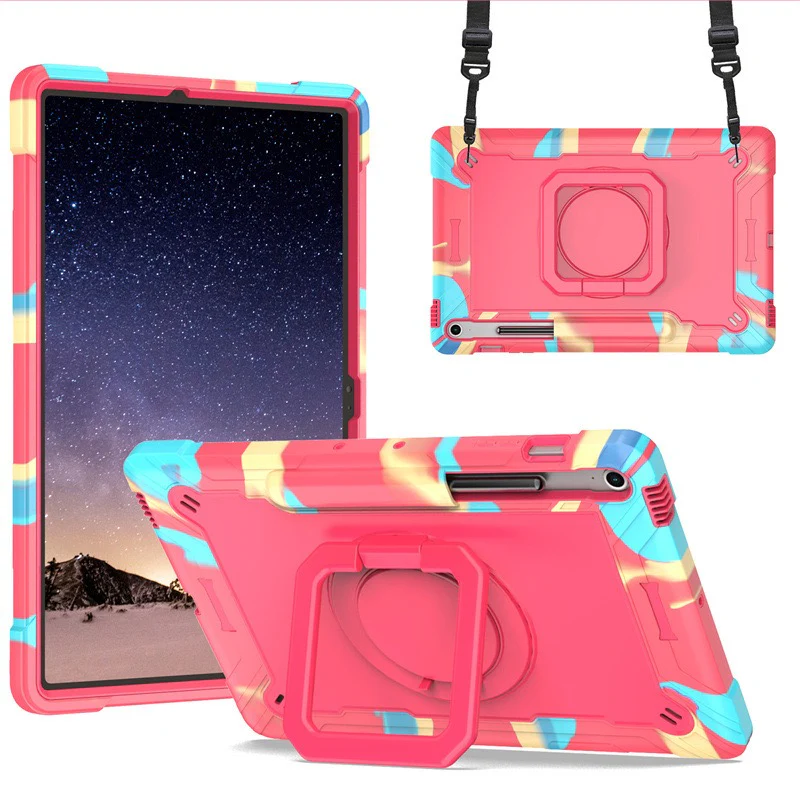 [Built-in Shoulder Strap][With Pen Slot] Samsung Galaxy Tab A9 Plus 11" 2023 EVA Friendly Heavy Duty Ring Holder Stand Case - Image 10