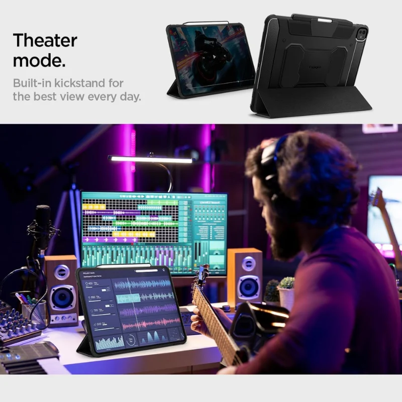 [Built-in Stand] Apple iPad 10.9/11'' 10/11th Gen (2022/2025) Spigen Rugged Armor TPU Air Cushion Cover Shockproof Mechanics Series Case - Image 7