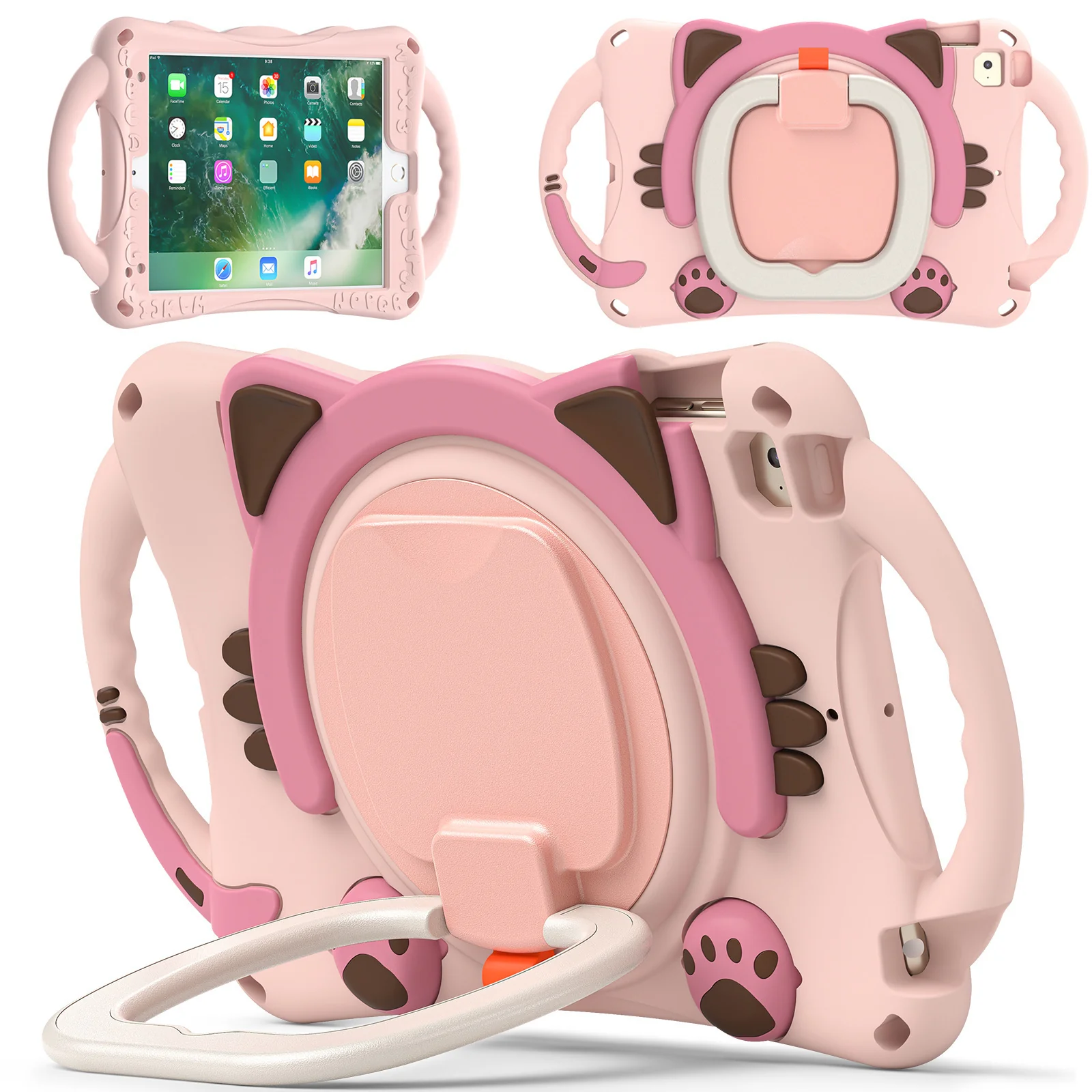 [Built-in Stand] Apple iPad Air 4/5 10.9“ & Pro 11" EVA Kid Friendly Cat Style Heavy Duty Case - Image 8