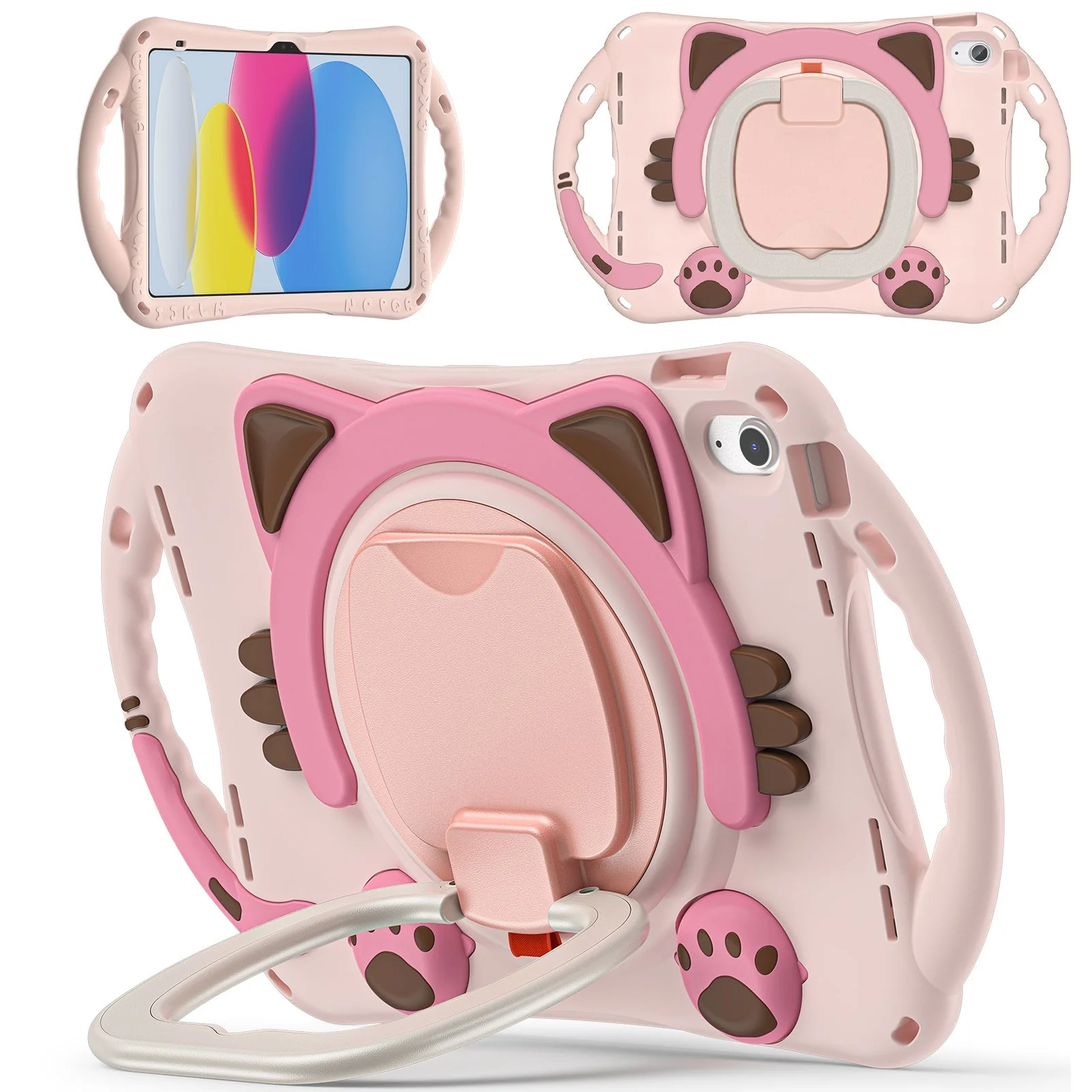 [Built-in Stand] Apple iPad Mini 6/7 8.3'' 6/7th Gen (2021/2024) EVA Kid Friendly Cat Style Heavy Duty Case - Image 8