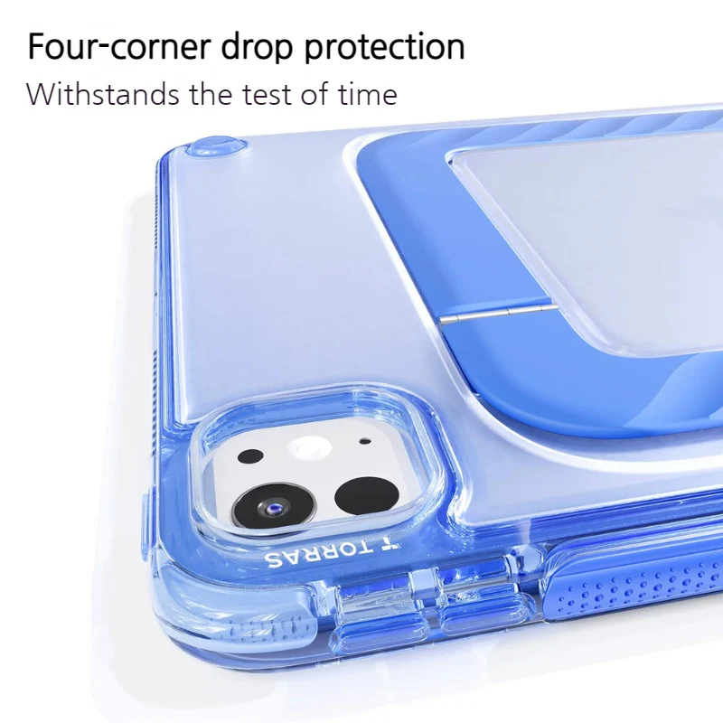 [Built-in Stand] Apple iPad Mini 6/7 8.3'' 6/7th Gen (2021/2024) TORRAS Acrylic Airbag Full-Body Shockproof Case - Image 3