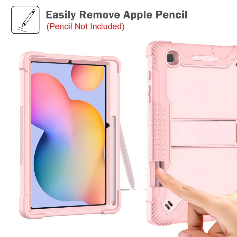 [Built-in Stand] Apple iPad Air 4/Air 5 10.9" & Air 11-inch M2/M3/M4 Triple-proof Silicone Shockproof Protective Case - Image 5