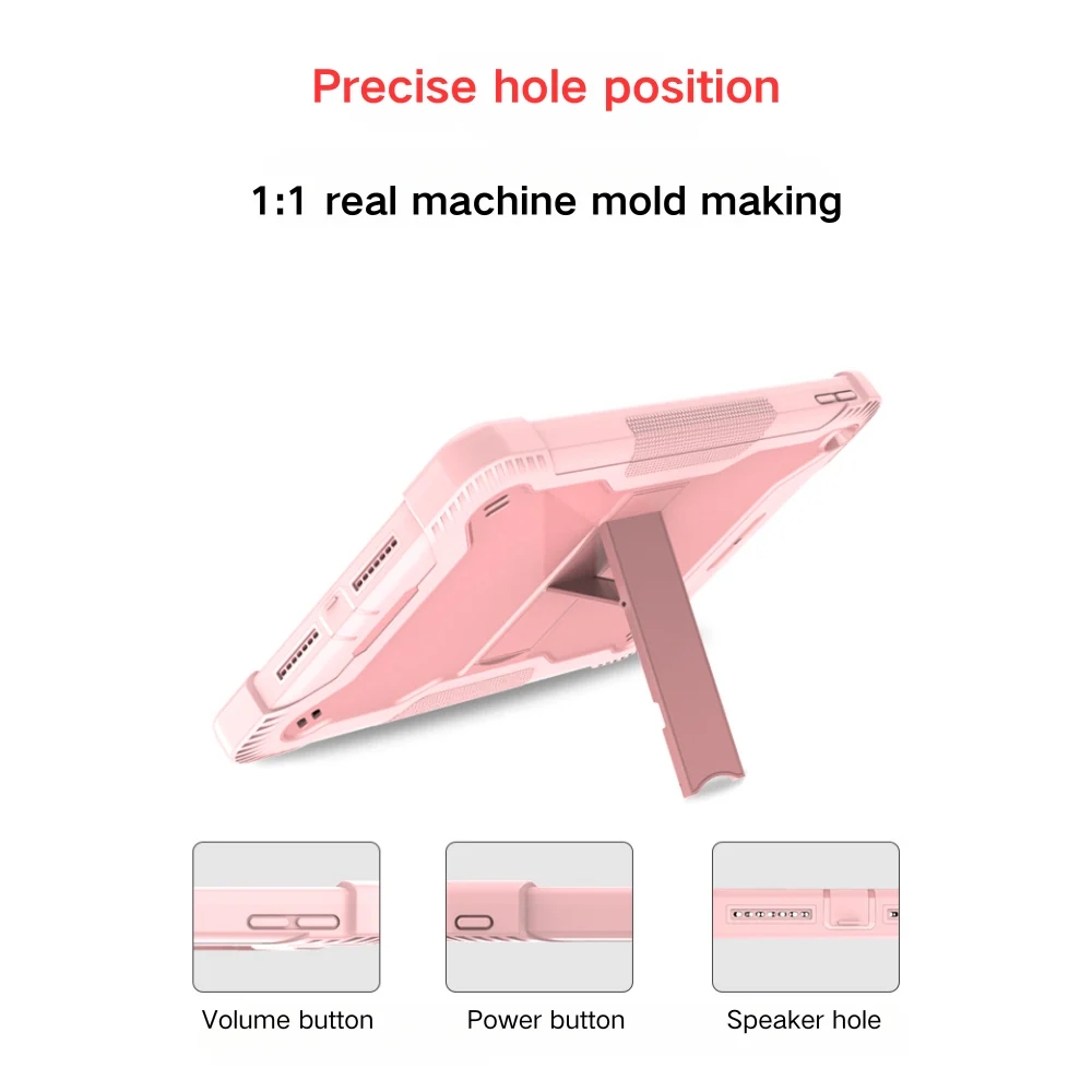[Built-in Stand] Apple iPad Air 4/Air 5 10.9" & Air 11-inch M2/M3/M4 Triple-proof Silicone Shockproof Protective Case - Image 7