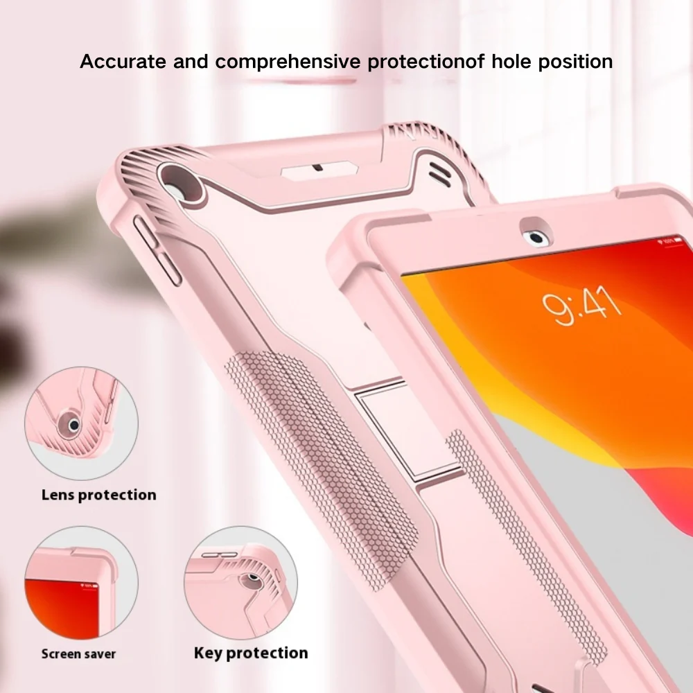 [Built-in Stand] Apple iPad Air 4/Air 5 10.9" & Air 11-inch M2/M3/M4 Triple-proof Silicone Shockproof Protective Case - Image 8