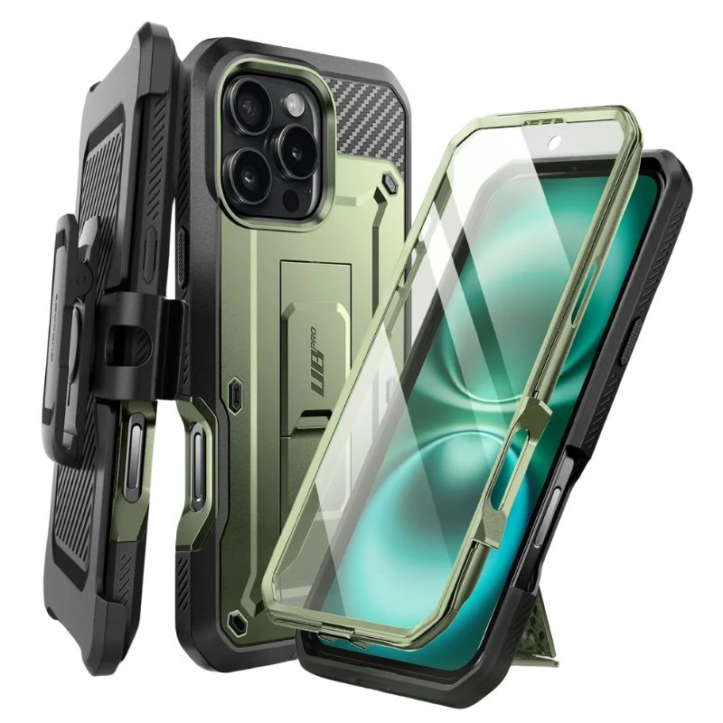 [Built-in Stand] Apple iPhone 14/Pro/Max - Premium TPU Full Covered Belt Heavy Duty Series Case - Image 9