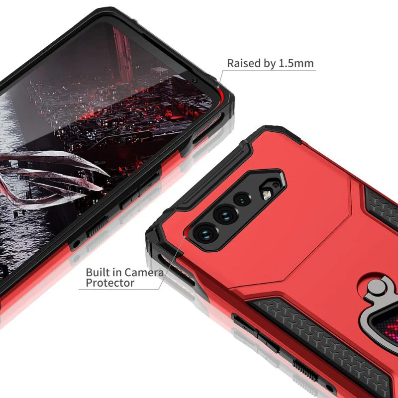 [Built-in Stand] ASUS Rog Phone 5 & Pro & 5s & 5s Pro & 5 Ultimate - 360° Rotating Kickstand Heavy Duty Series Military Grade Case - Image 3