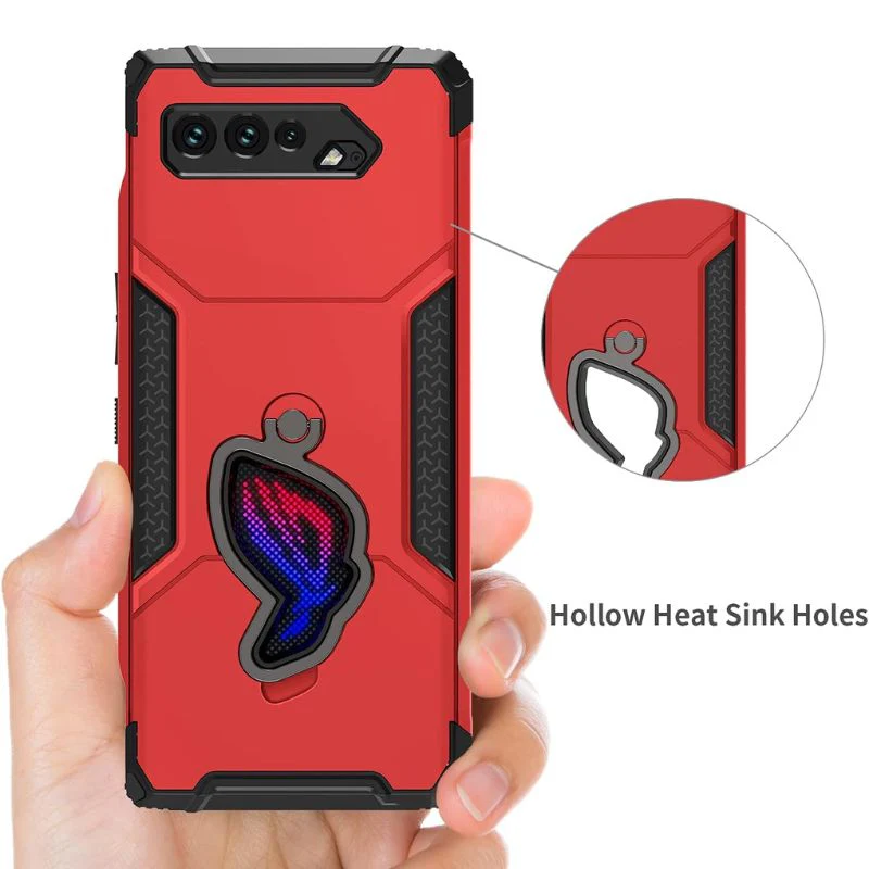 [Built-in Stand] ASUS Rog Phone 5 & Pro & 5s & 5s Pro & 5 Ultimate - 360° Rotating Kickstand Heavy Duty Series Military Grade Case - Image 5