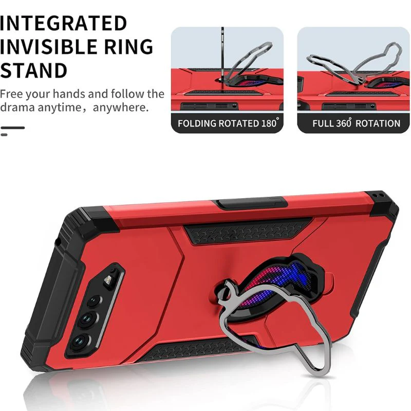 [Built-in Stand] ASUS Rog Phone 5 & Pro & 5s & 5s Pro & 5 Ultimate - 360° Rotating Kickstand Heavy Duty Series Military Grade Case - Image 6