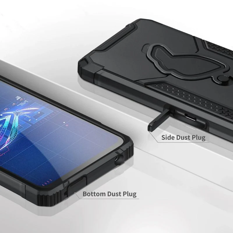 [Built-in Stand] ASUS Rog Phone 7 & 7 Ultimate - 360° Rotating Kickstand Heavy Duty Series Military Grade Case - Image 9