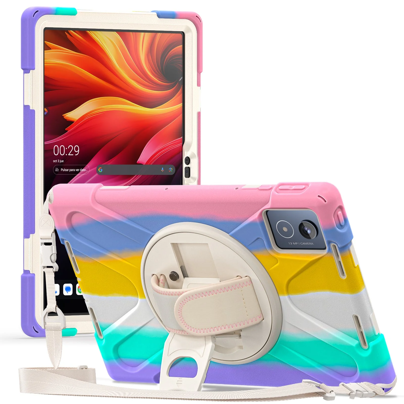 [Built-in Stand] Lenovo Tab K11 Plus 11.45" 2024 (TB352FU/XU) - Kid Shockproof Heavy Duty Series Case With Shoulder Strap
