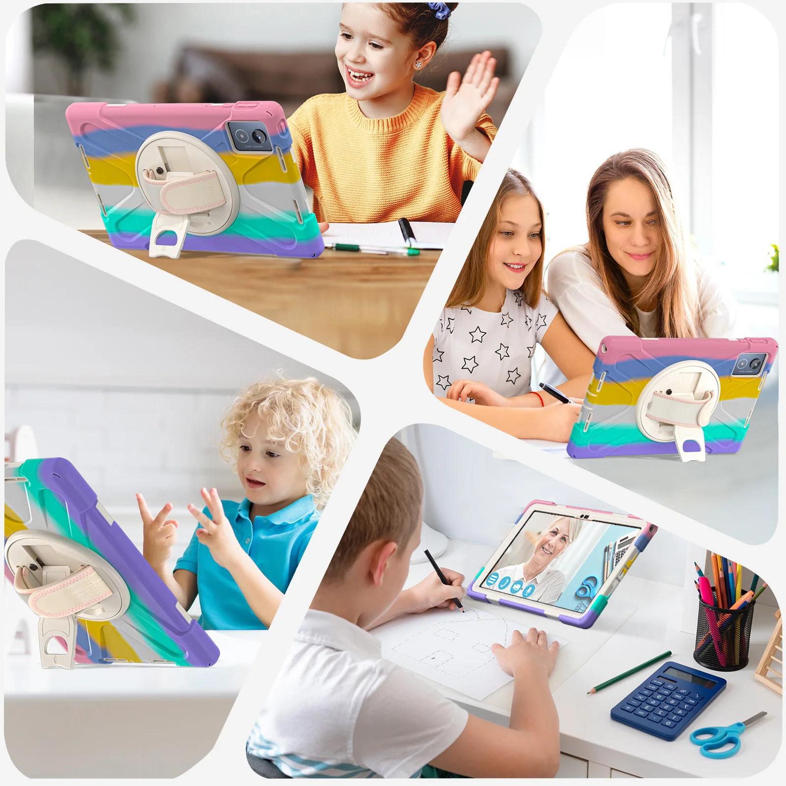 [Built-in Stand] Lenovo Tab K11 Plus 11.45" 2024 (TB352FU/XU) - Kid Shockproof Heavy Duty Series Case With Shoulder Strap - Image 18