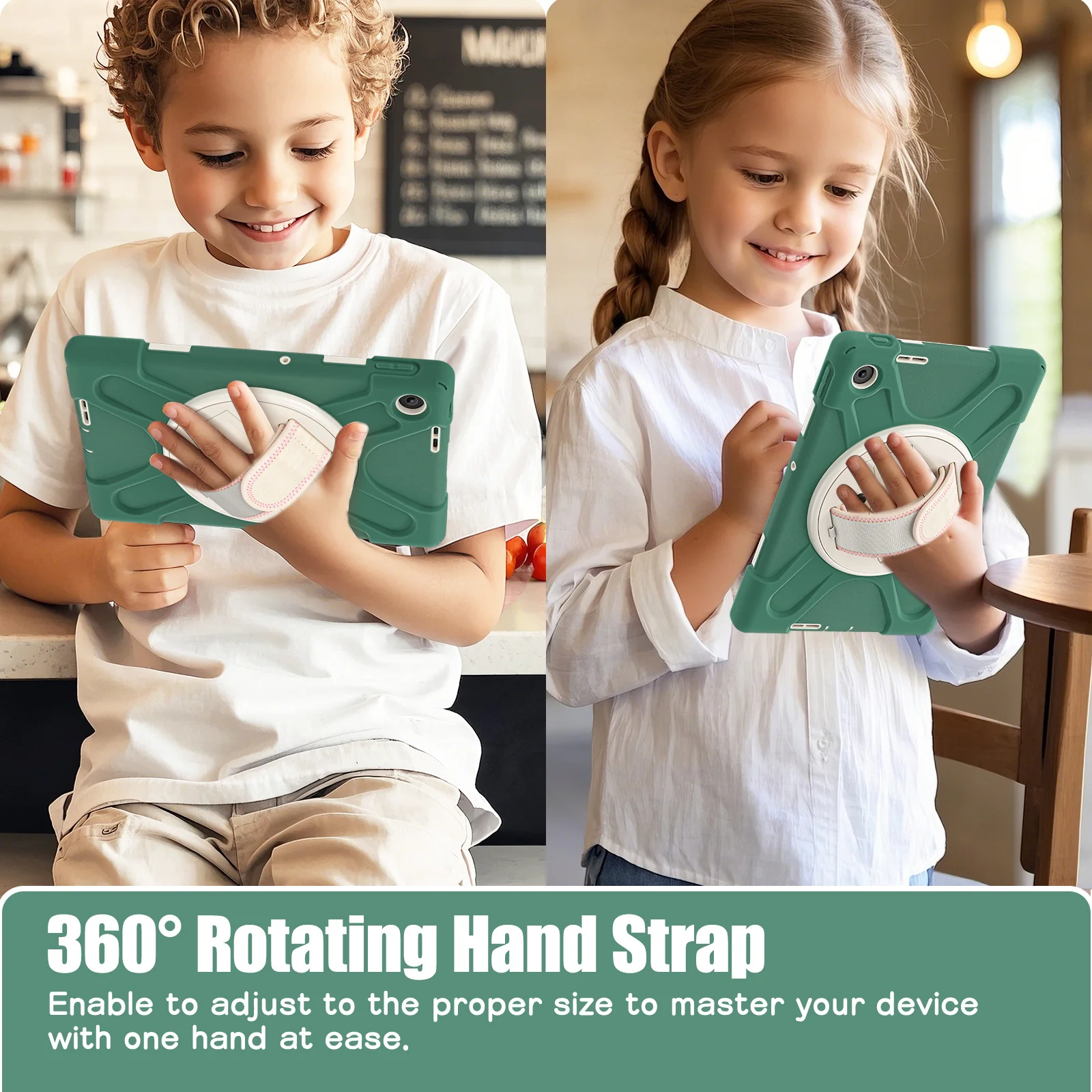 [Built-in Stand] Lenovo Tab 10.1" 2025 (TB311FU/TB311XU) - Kid Shockproof Heavy Duty Series Case With Shoulder Strap - Image 13