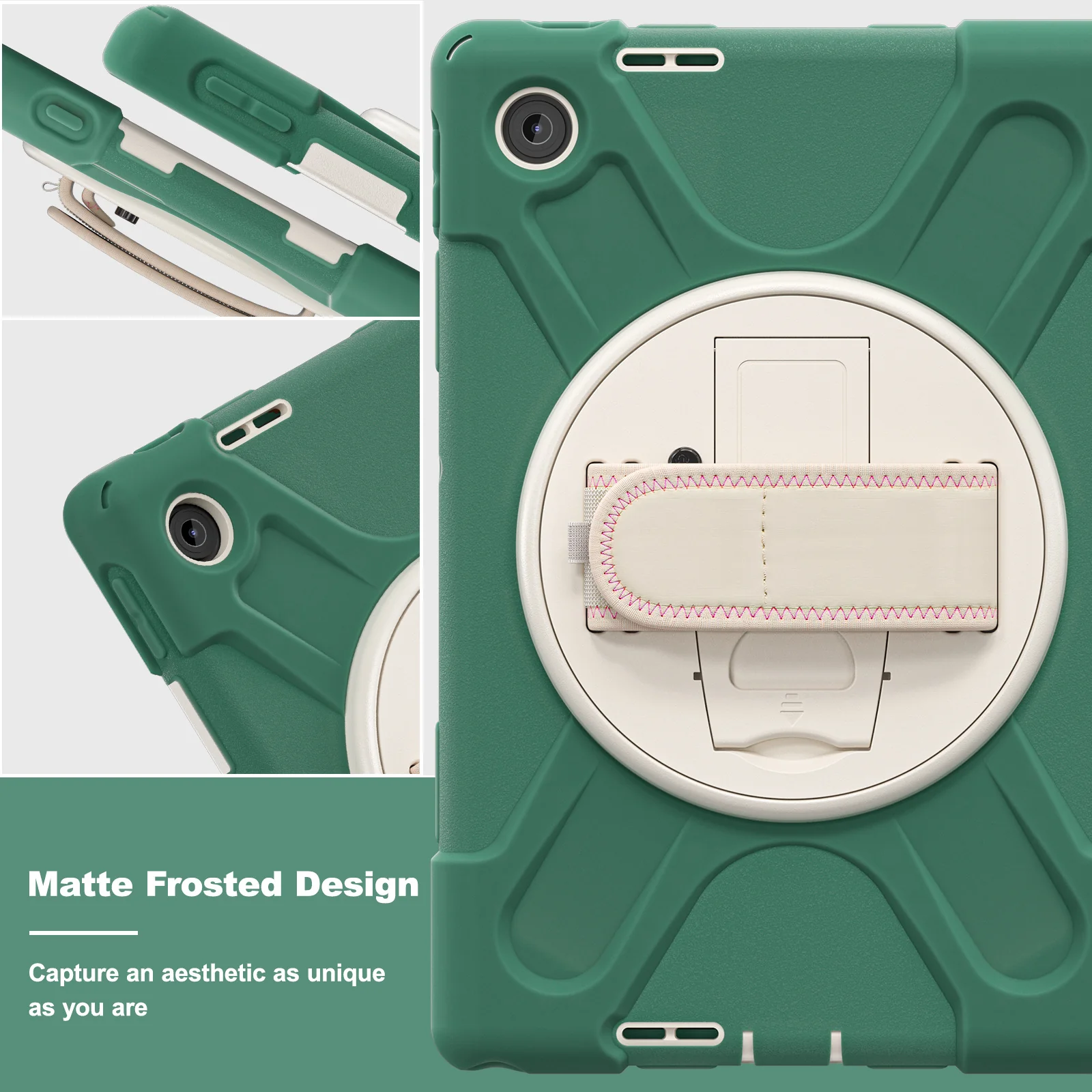 [Built-in Stand] Lenovo Tab 10.1" 2025 (TB311FU/TB311XU) - Kid Shockproof Heavy Duty Series Case With Shoulder Strap - Image 18