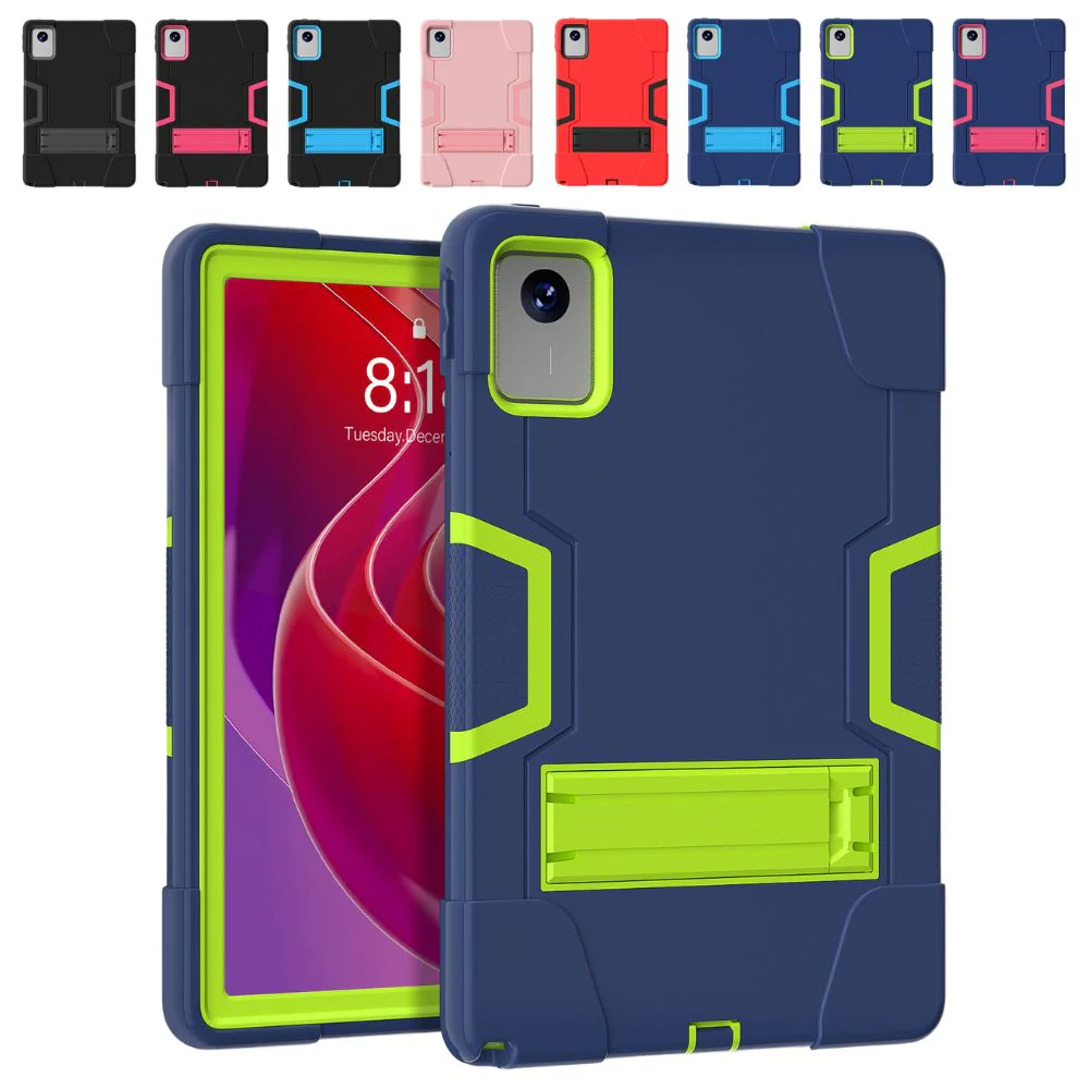 [Built-in Stand] Lenovo Tab M11 11.0" 2024 (TB-330XU/330FU) - Silicone Drop Proof Heavy Duty Series Case - Image 4