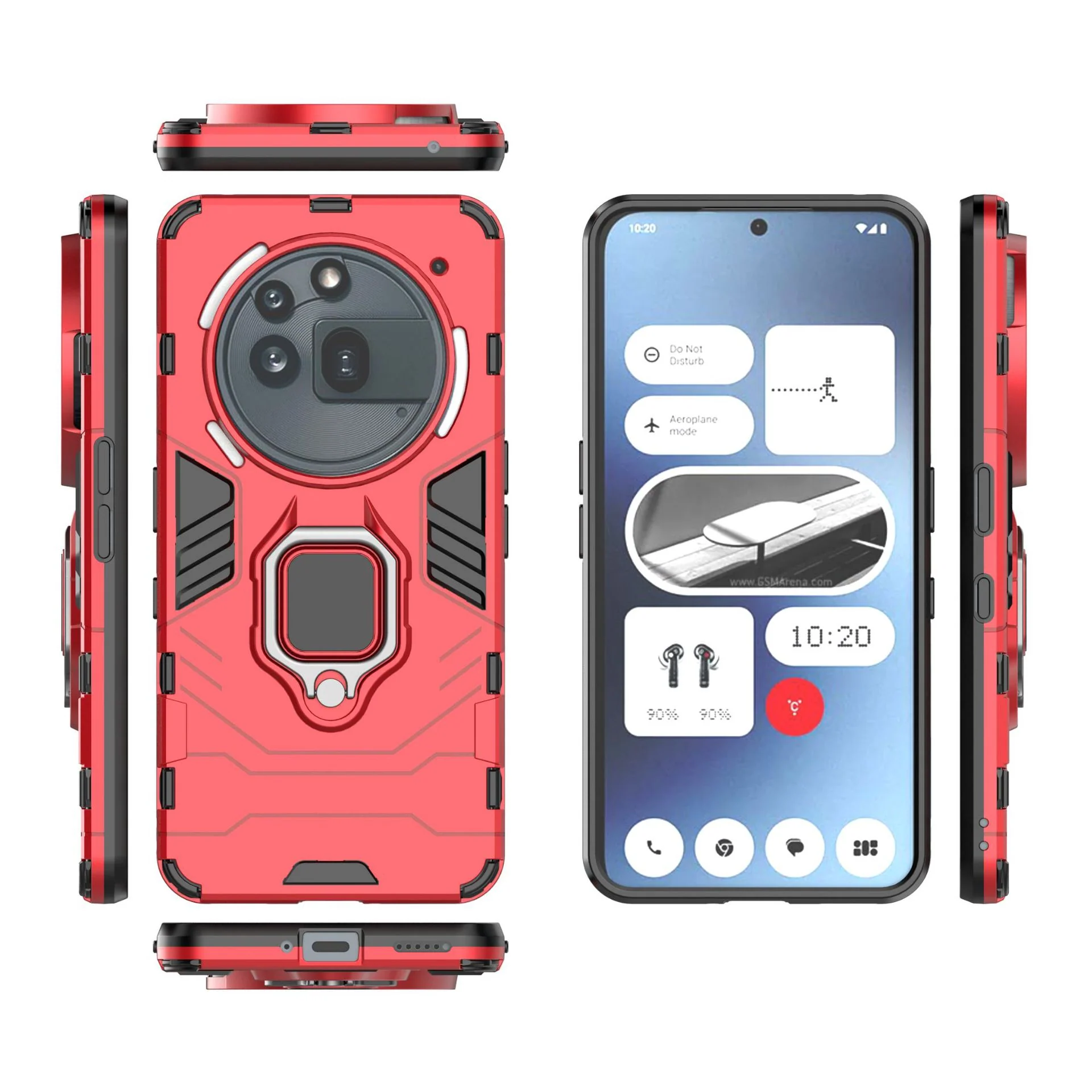 [Built-in Stand] Nothing Phone (3a)/Pro - Shockproof Military Grade Armor TPU Dual-Layer Full Body Case - Image 7
