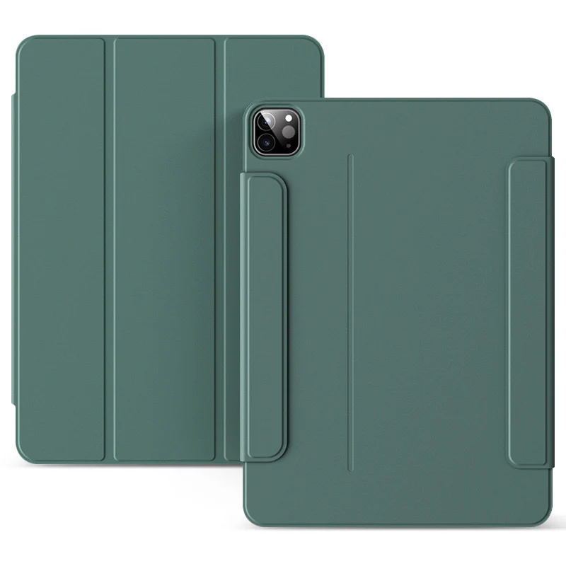 [Built-in & Stand][Pencil Holder] Apple iPad Pro 12.9-inch 3rd/4/5/6th Gen (2018/2020/2021/2022) Powerful Magnetic Attachment Slim Trifold Stand Supports Pencil(USB-C) Durable Protection Case - Image 13