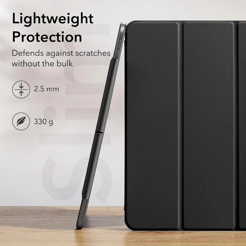 [Built-in & Stand][Pencil Holder] Apple iPad Pro 12.9-inch 3rd/4/5/6th Gen (2018/2020/2021/2022) Powerful Magnetic Attachment Slim Trifold Stand Supports Pencil(USB-C) Durable Protection Case - Image 5
