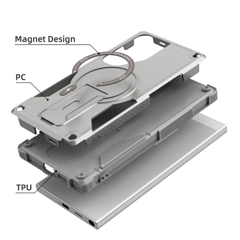 [Built-in Stand] Samsung Galaxy A37 - Military-Grade Shockproof Case - Image 2