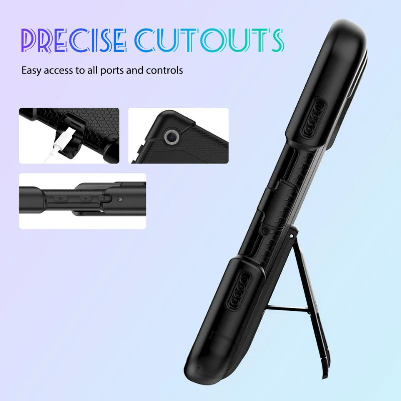 [Built-in Stand] Samsung Galaxy Tab A7 10.4" 2020 (T500/T505) - Multi Function Silicone PC Stand Shockproof Case - Image 10