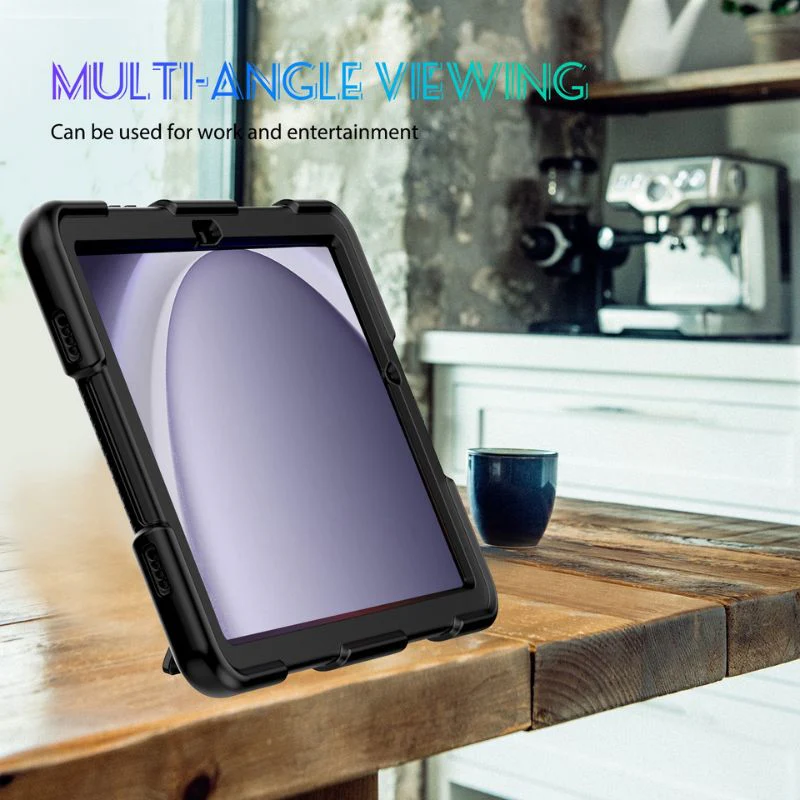 [Built-in Stand] Samsung Galaxy Tab A7 10.4" 2020 (T500/T505) - Multi Function Silicone PC Stand Shockproof Case - Image 9