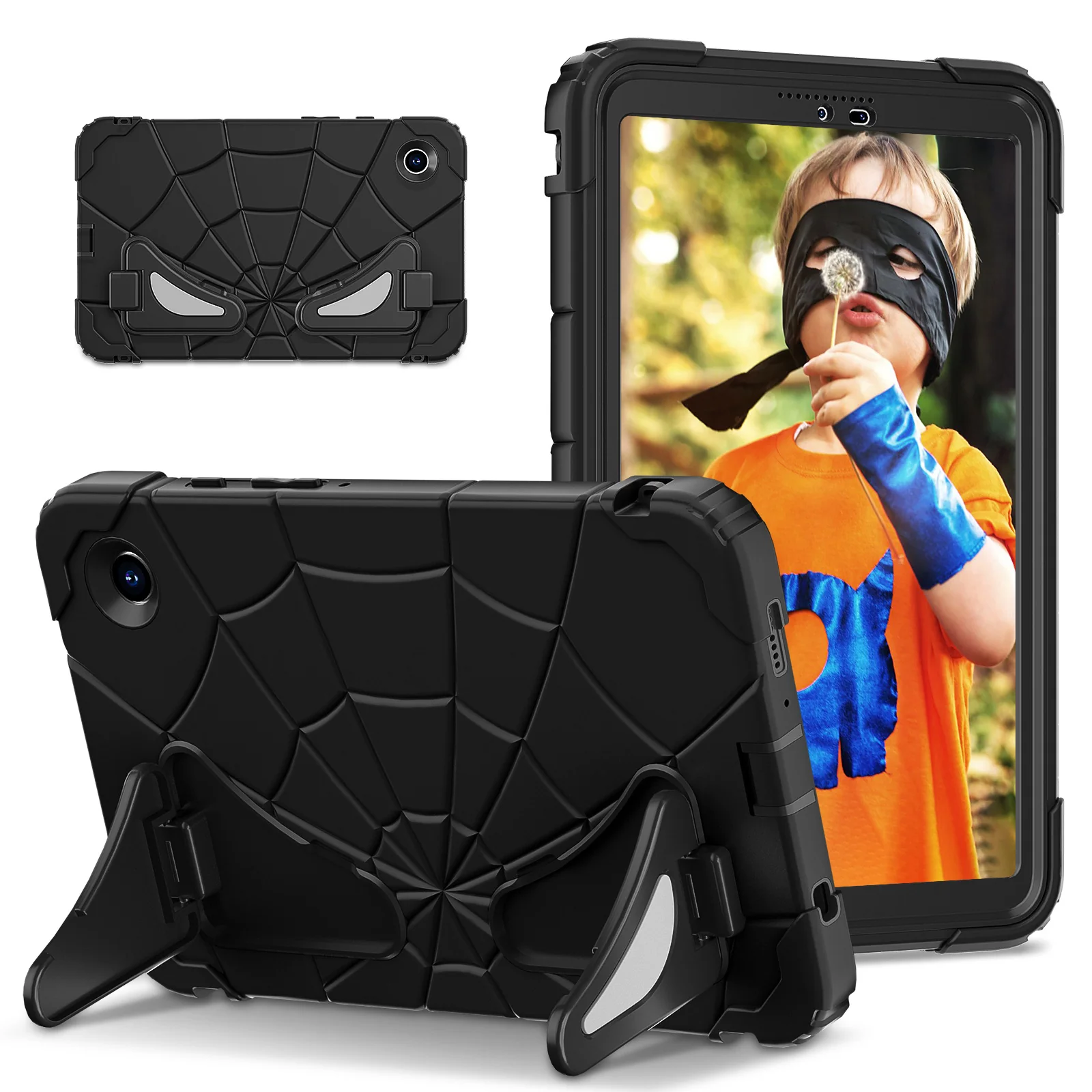 [Built-in Stand] Samsung Galaxy Tab A11 Plus 11“ (2025) Spiderman Cartoon Kids Full-cover Silicone Shockproof Case - Image 13