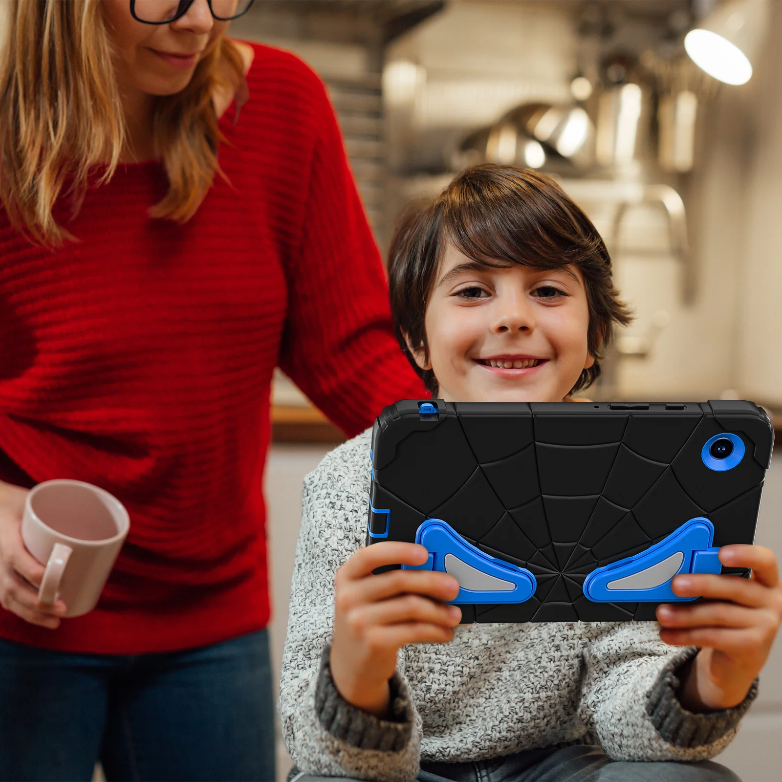 [Built-in Stand] Samsung Galaxy Tab A11 Plus 11“ (2025) Spiderman Cartoon Kids Full-cover Silicone Shockproof Case - Image 6