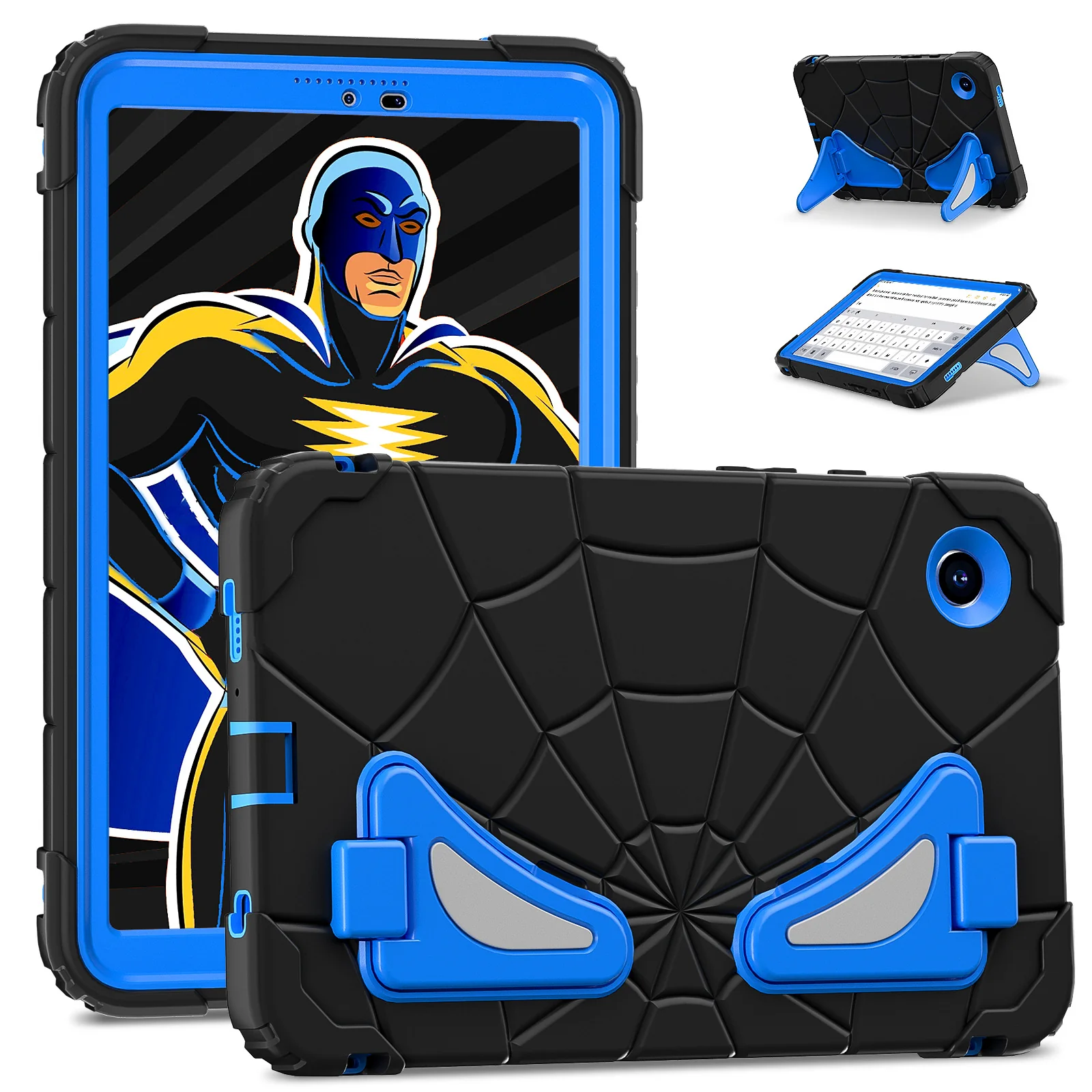 [Built-in Stand] Samsung Galaxy Tab A11 Plus 11“ (2025) Spiderman Cartoon Kids Full-cover Silicone Shockproof Case - Image 7