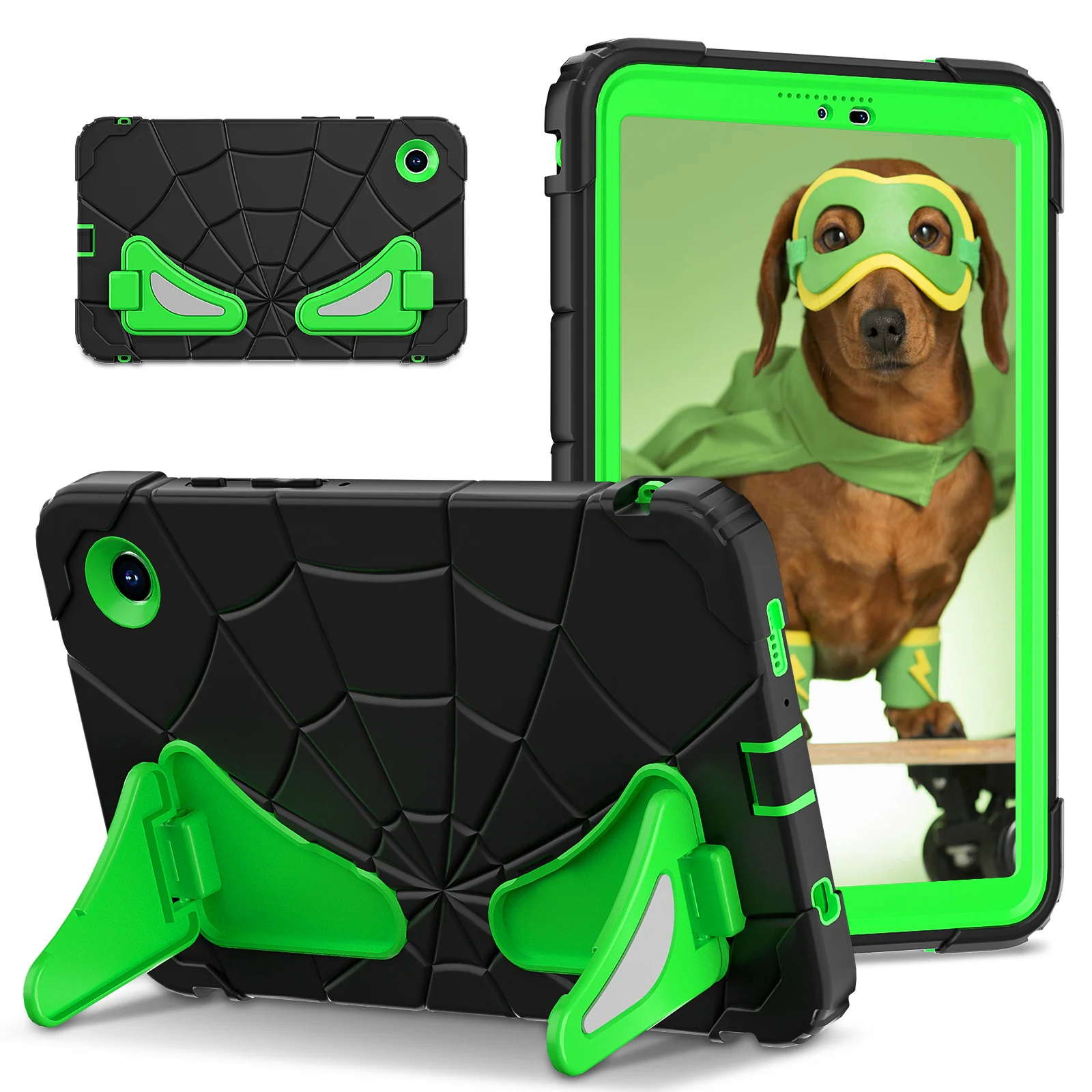 [Built-in Stand] Samsung Galaxy Tab A11 Plus 11“ (2025) Spiderman Cartoon Kids Full-cover Silicone Shockproof Case - Image 9