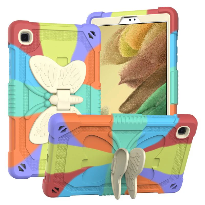 [Built-in Stand] Samsung Galaxy Tab A9 2023 8.7" (SM-X110) - Kids Silicone Butterfly Heavy Duty Shockproof Case - Image 7