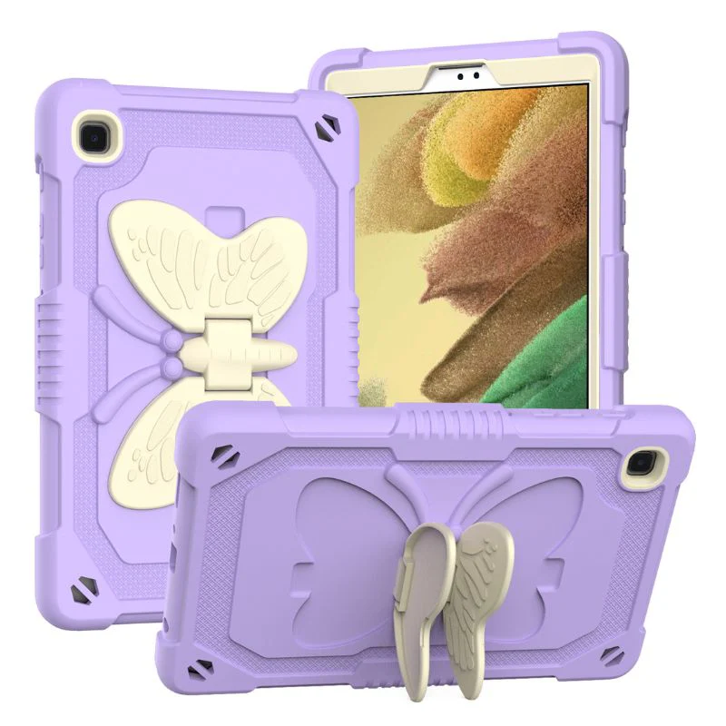 [Built-in Stand] Samsung Galaxy Tab A9 2023 8.7" (SM-X110) - Kids Silicone Butterfly Heavy Duty Shockproof Case - Image 8