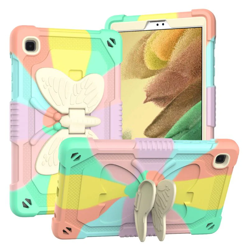 [Built-in Stand] Samsung Galaxy Tab A9 2023 8.7" (SM-X110) - Kids Silicone Butterfly Heavy Duty Shockproof Case - Image 9