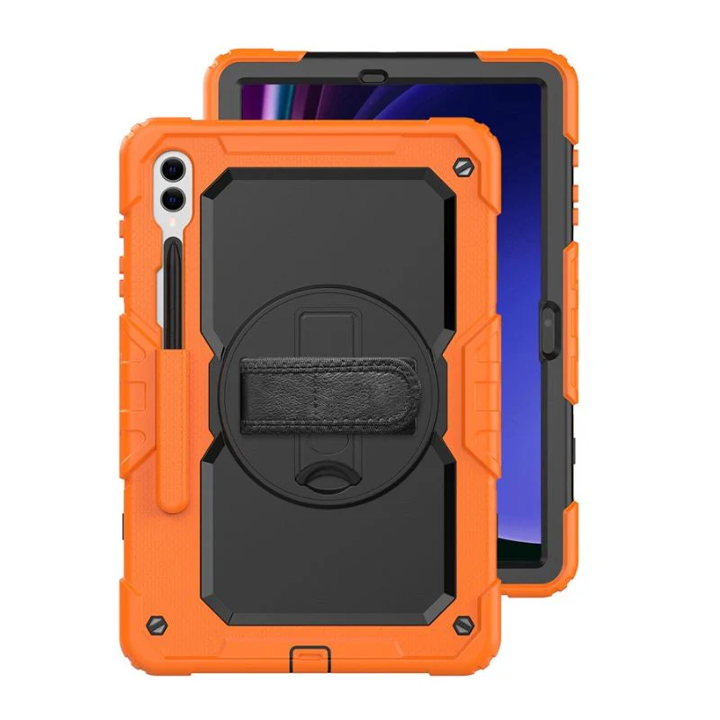 [Built-in Stand] Samsung Galaxy Tab A7 10.4" 2020 (T500/T505) - 360 Degree Stand PC + Silicone Shockproof Case With Strap - Image 12