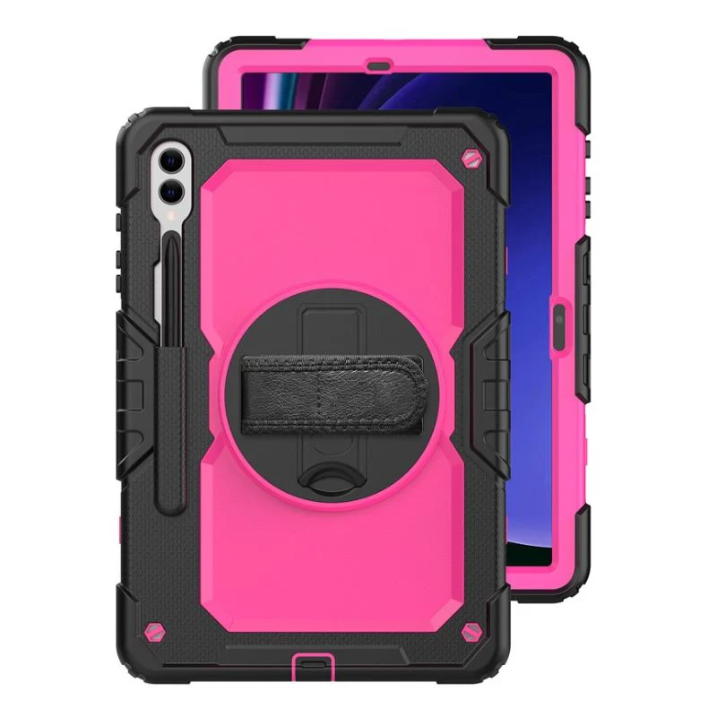 [Built-in Stand] Samsung Galaxy Tab A7 10.4" 2020 (T500/T505) - 360 Degree Stand PC + Silicone Shockproof Case With Strap - Image 13