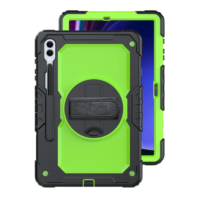 [Built-in Stand] Samsung Galaxy Tab A7 10.4" 2020 (T500/T505) - 360 Degree Stand PC + Silicone Shockproof Case With Strap - Image 11