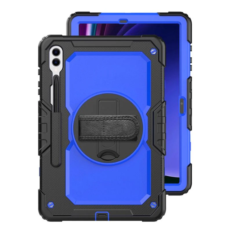 [Built-in Stand] Samsung Galaxy Tab A7 10.4" 2020 (T500/T505) - 360 Degree Stand PC + Silicone Shockproof Case With Strap - Image 14