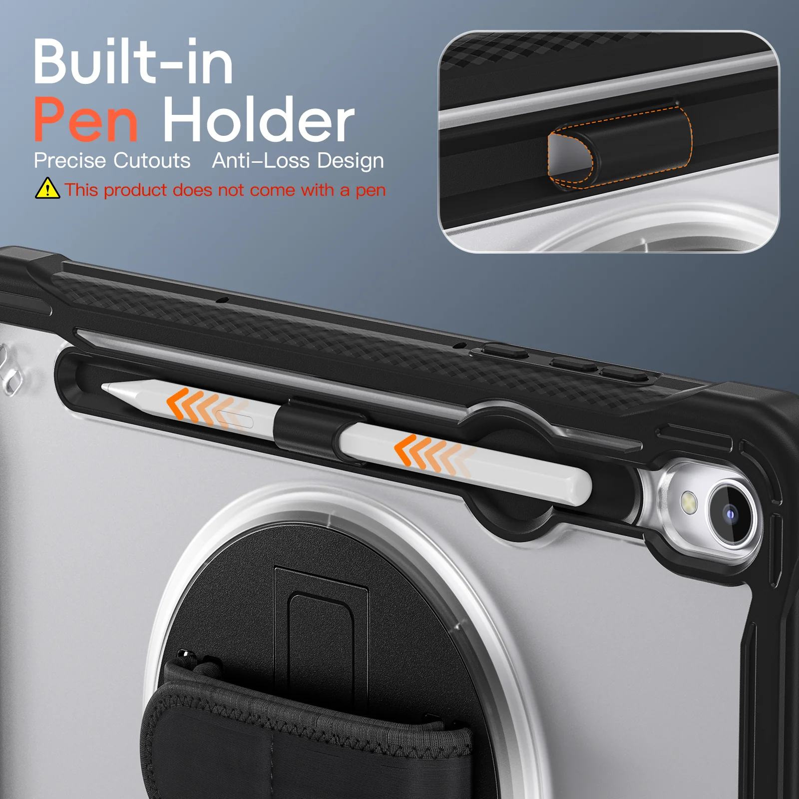 [Built-in Stand] Samsung Galaxy Tab S11 (2025) 11"360° Rotatable EVA Protection with Hand Strap - Image 13