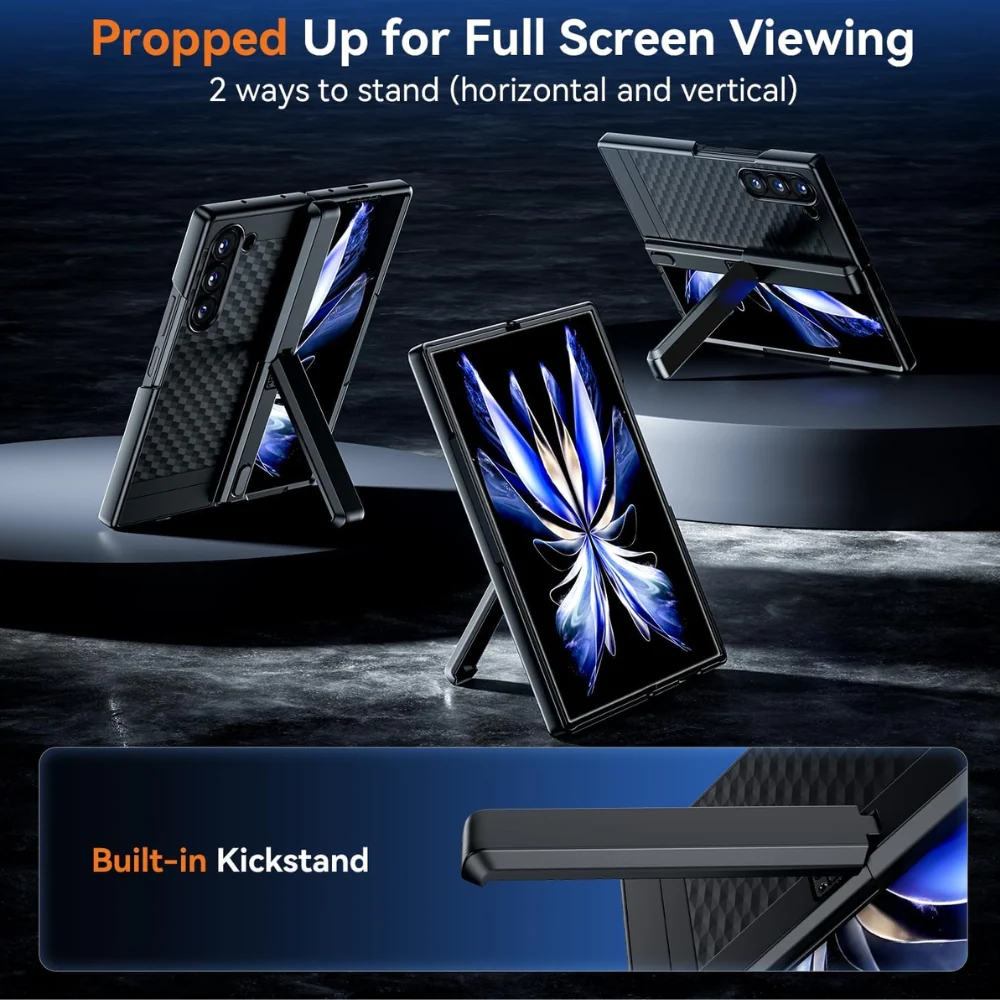 [Built-in Stand] Samsung Galaxy Z Fold6 (SM-F956) - 2 in 1 Ultra-Thin Military-Grade Hinge Shockproof Case - Image 3