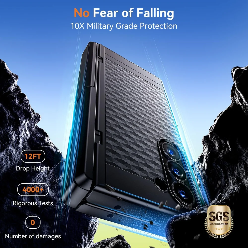 [Built-in Stand] Samsung Galaxy Z Fold6 (SM-F956) - 2 in 1 Ultra-Thin Military-Grade Hinge Shockproof Case - Image 7