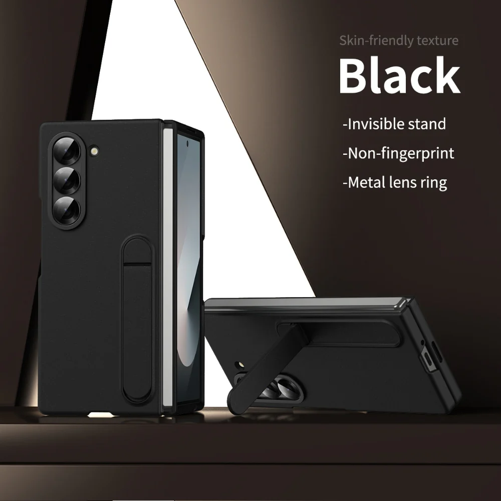 [Built-in Stand] Samsung Galaxy Z Fold6 (SM-F956) - Skin feel Holder Shockproof Phone Case - Image 3