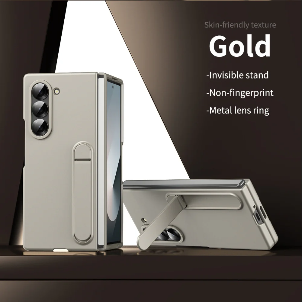 [Built-in Stand] Samsung Galaxy Z Fold6 (SM-F956) - Skin feel Holder Shockproof Phone Case - Image 5
