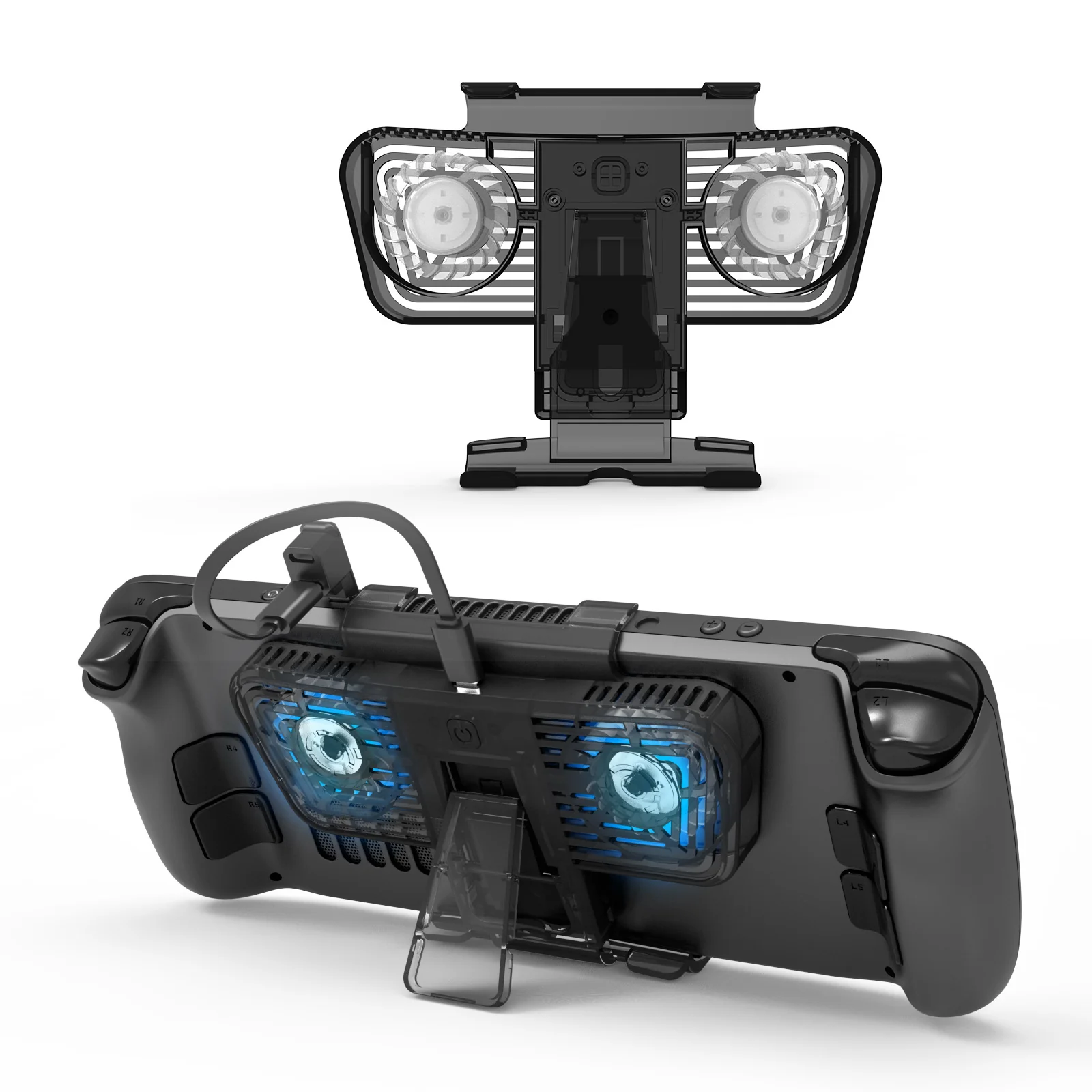 [Built-in Stand] Steam Deck & OLED - Cooling Fan with Dual Type-C Adapter - Image 9