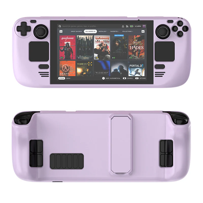 [Built-in Stand] Steam Deck / OLED - PC Skin-Friendly Full-Coverage Shockproof Case - Image 3