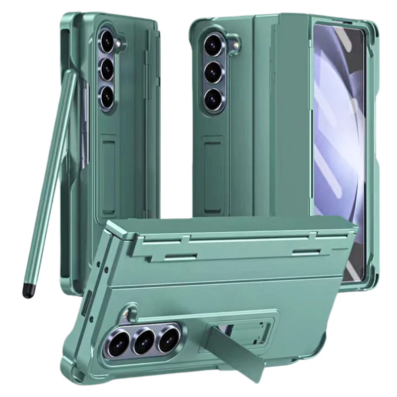 [Built-in Stand][With Pen Slot] Samsung Galaxy Z Fold 6 SM-F956 Hinge Protection Armor Hard PC Heavy Duty Series Case - Image 12