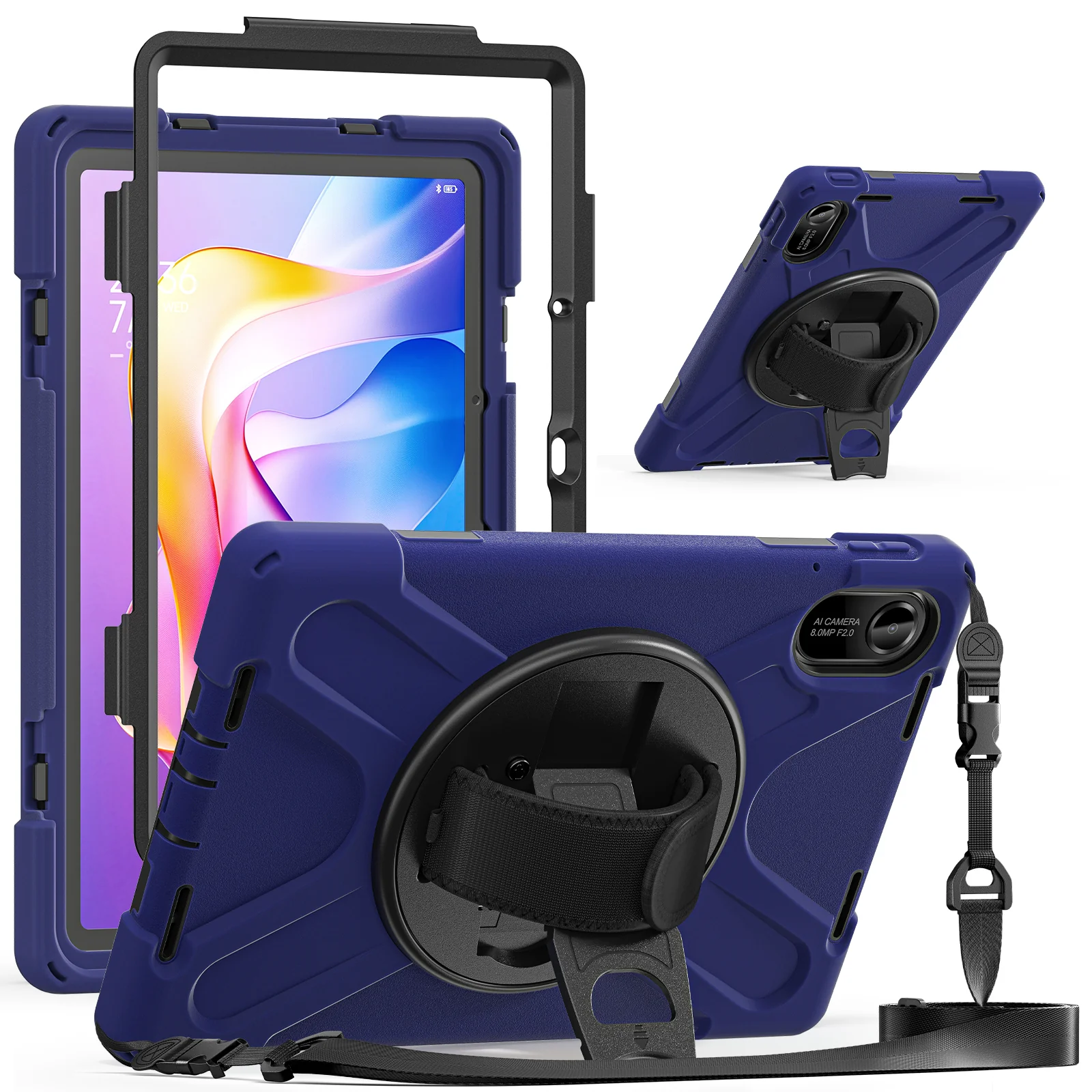[Built-in Stand][With Shoulder strap] Xiaomi Redmi Pad 2 11" 2025 EVA Kid Friendly Heavy Duty Series Case With Pen Holder - Image 14