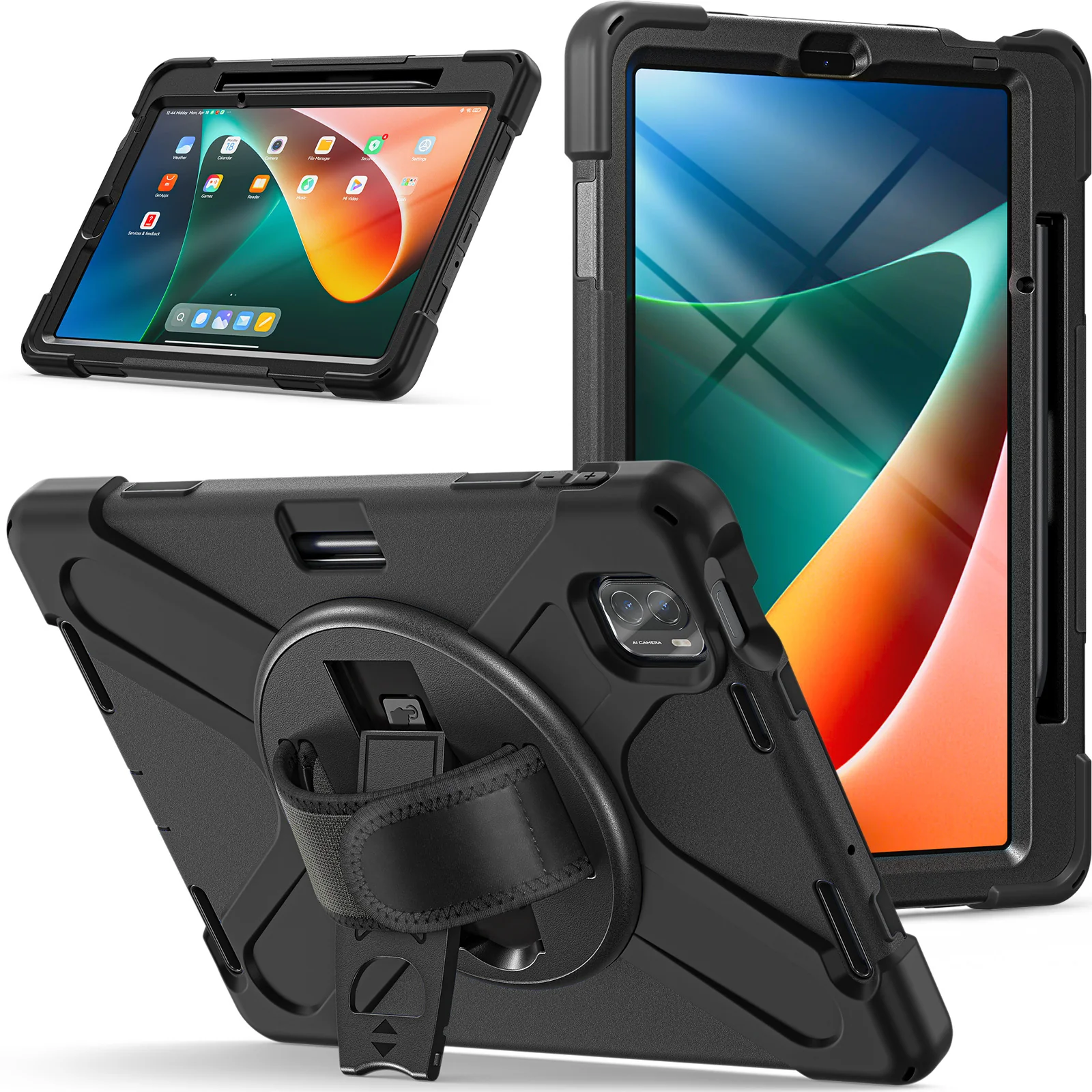 [Built-in Stand][With Wrist Strap] Xiaomi Mi Pad 5/Pro 11’’ (2021) EVA Kid Friendly Heavy Duty Ring Holder Case - Image 12