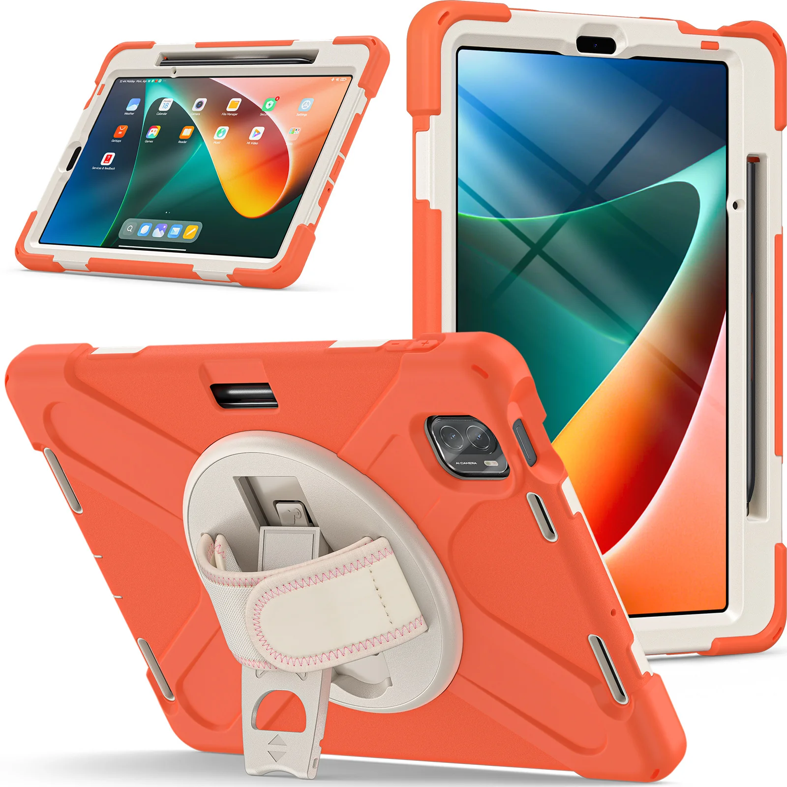 [Built-in Stand][With Wrist Strap] Xiaomi Mi Pad 5/Pro 11’’ (2021) EVA Kid Friendly Heavy Duty Ring Holder Case - Image 15